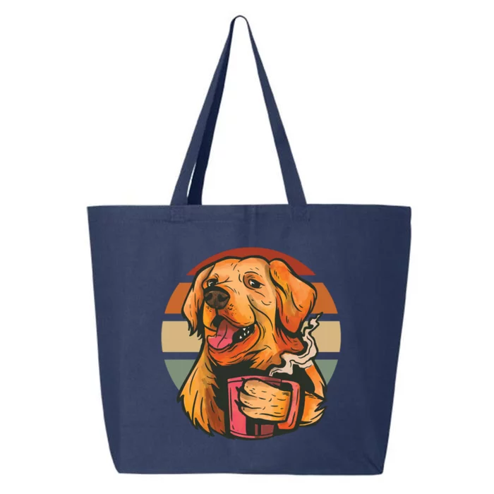 Golden Retriever Dog Coffee 25L Jumbo Tote