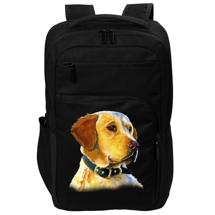 Golden Retriever Dog Portrait Impact Tech Backpack