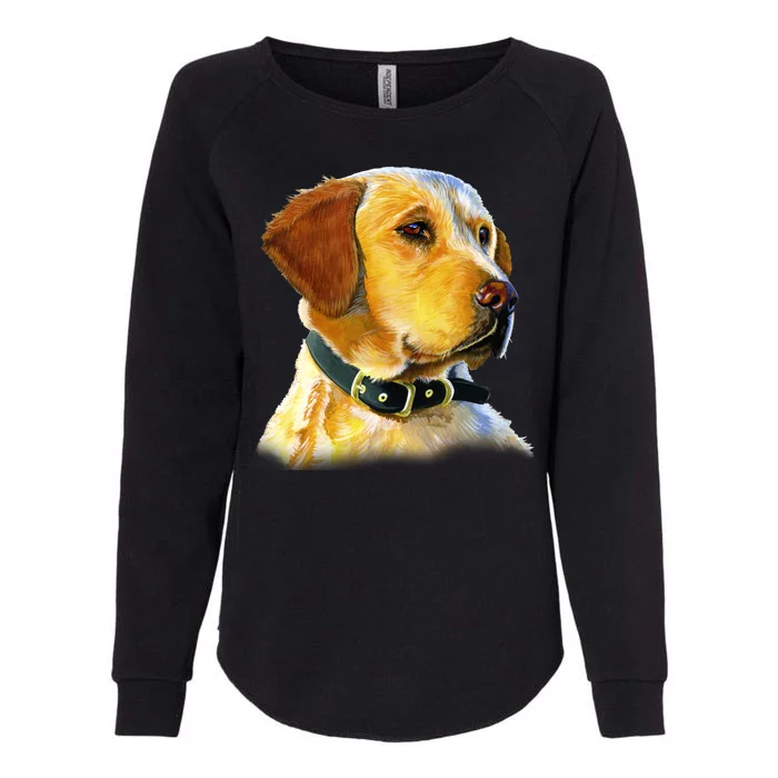 Golden Retriever Dog Portrait Womens California Wash Sweatshirt