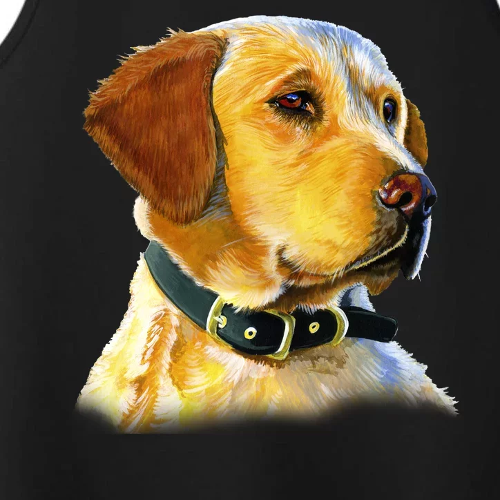 Golden Retriever Dog Portrait Performance Tank