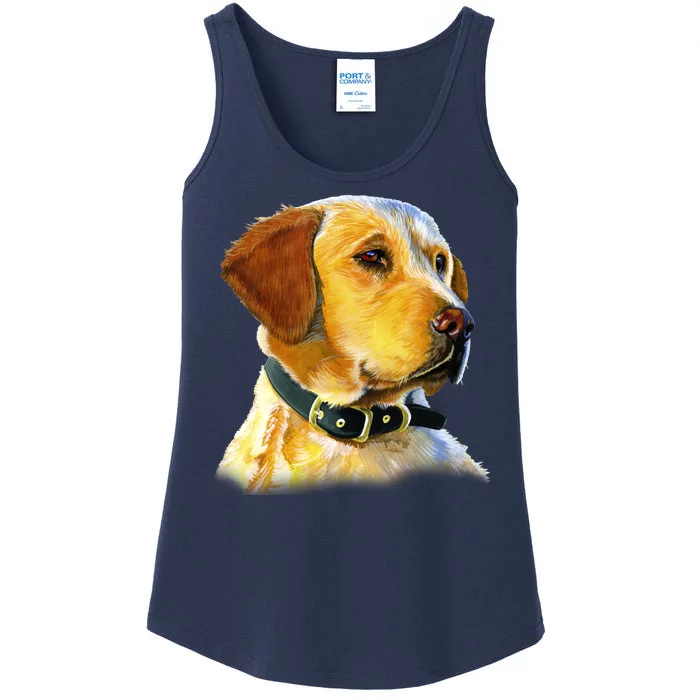 Golden Retriever Dog Portrait Ladies Essential Tank