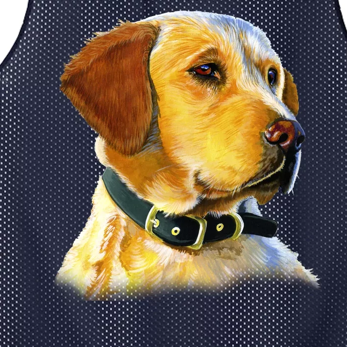 Golden Retriever Dog Portrait Mesh Reversible Basketball Jersey Tank