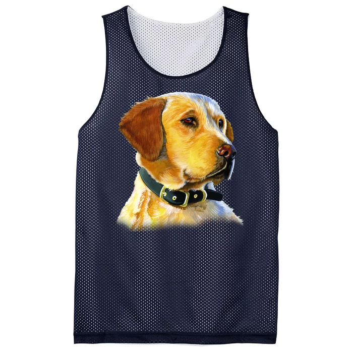 Golden Retriever Dog Portrait Mesh Reversible Basketball Jersey Tank