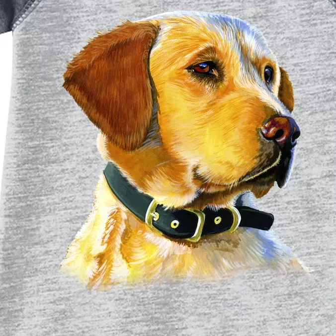 Golden Retriever Dog Portrait Infant Baby Jersey Bodysuit