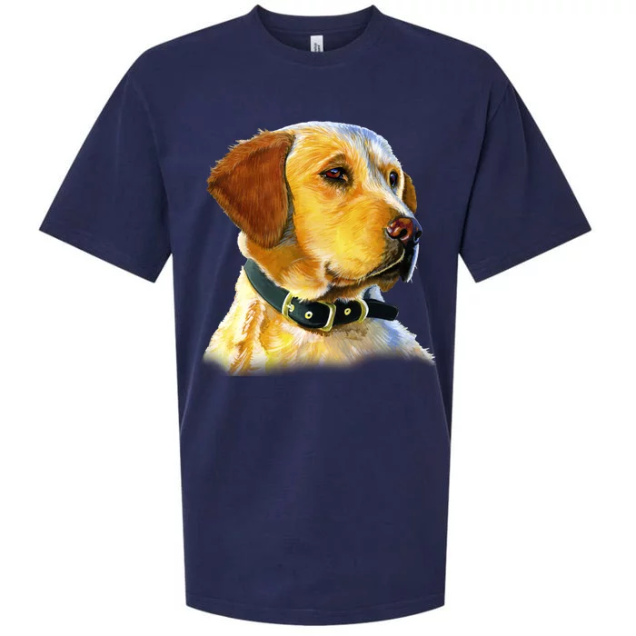 Golden Retriever Dog Portrait Sueded Cloud Jersey T-Shirt