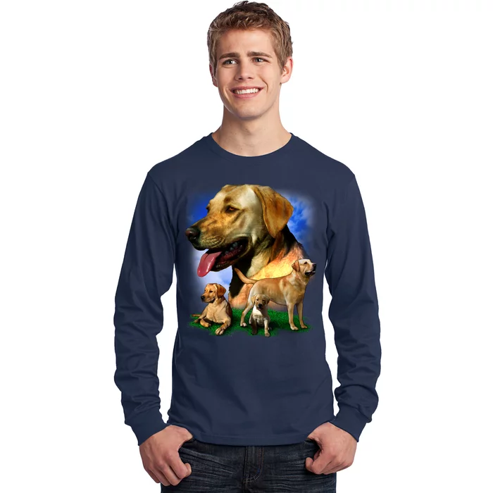 Golden Retriever Family Long Sleeve Shirt