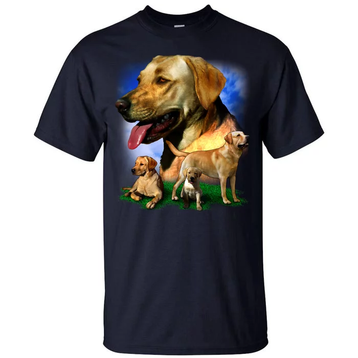 Golden Retriever Family Tall T-Shirt