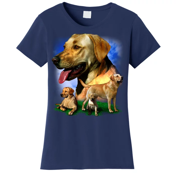 Golden Retriever Family Women's T-Shirt