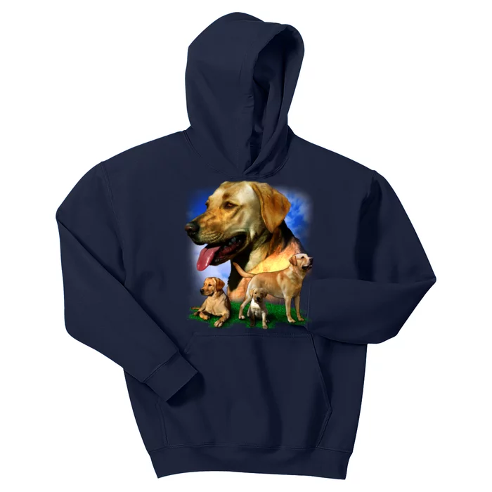 Golden Retriever Family Kids Hoodie