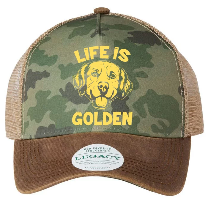 Golden Retriever Life Is Golden Legacy Tie Dye Trucker Hat