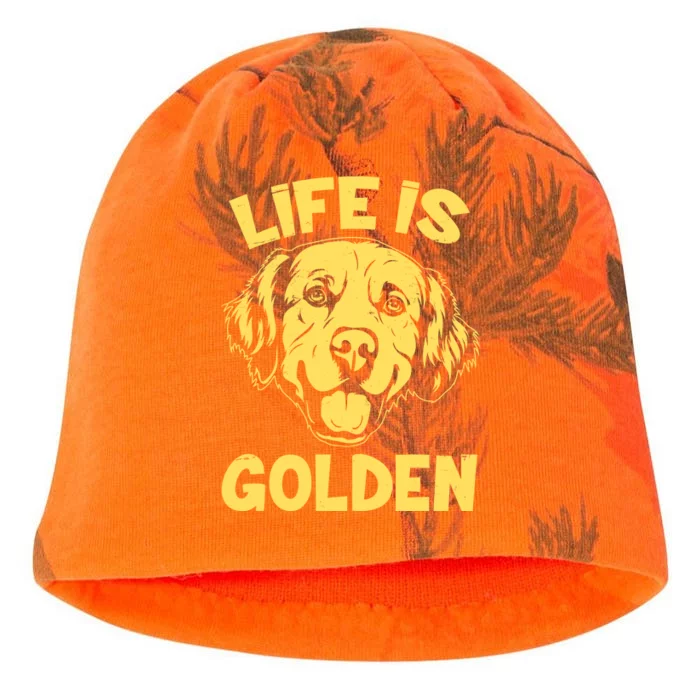 Golden Retriever Life Is Golden Kati - Camo Knit Beanie