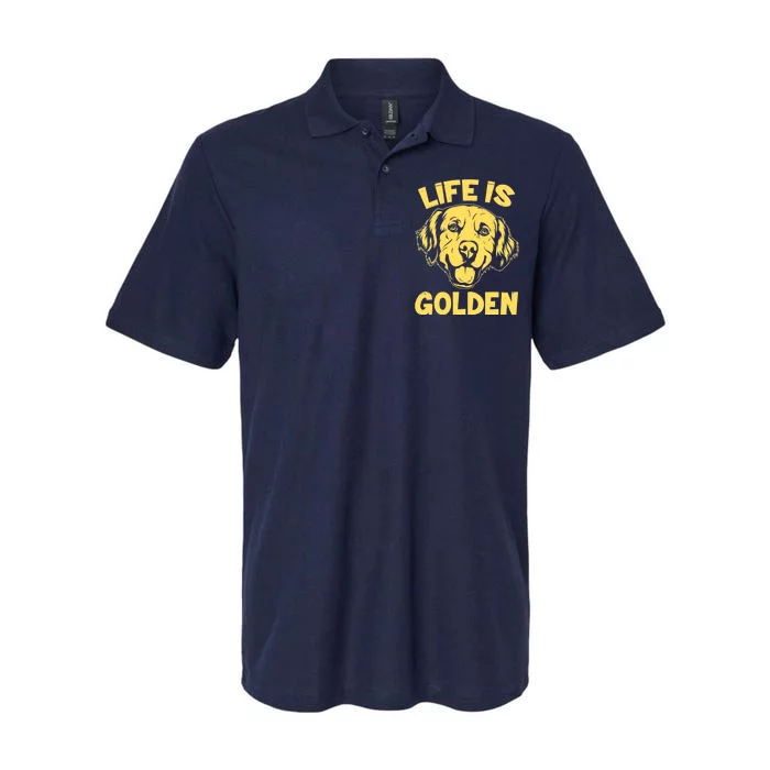 Golden Retriever Life Is Golden Softstyle Adult Sport Polo