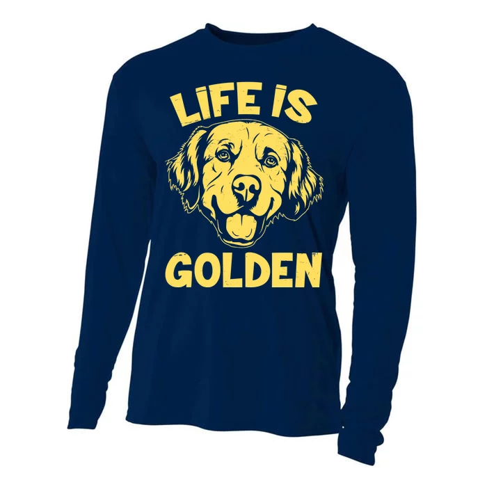 Golden Retriever Life Is Golden Cooling Performance Long Sleeve Crew