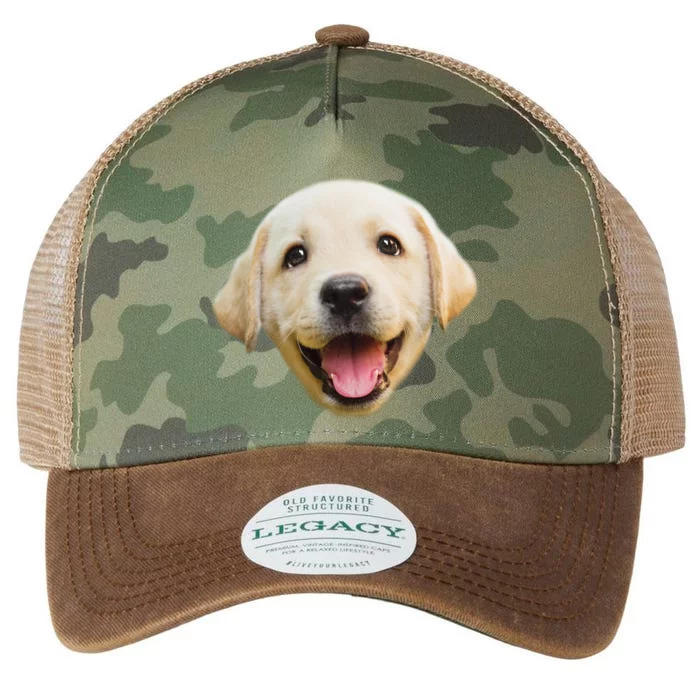 Golden Retriever Pup Face Legacy Tie Dye Trucker Hat