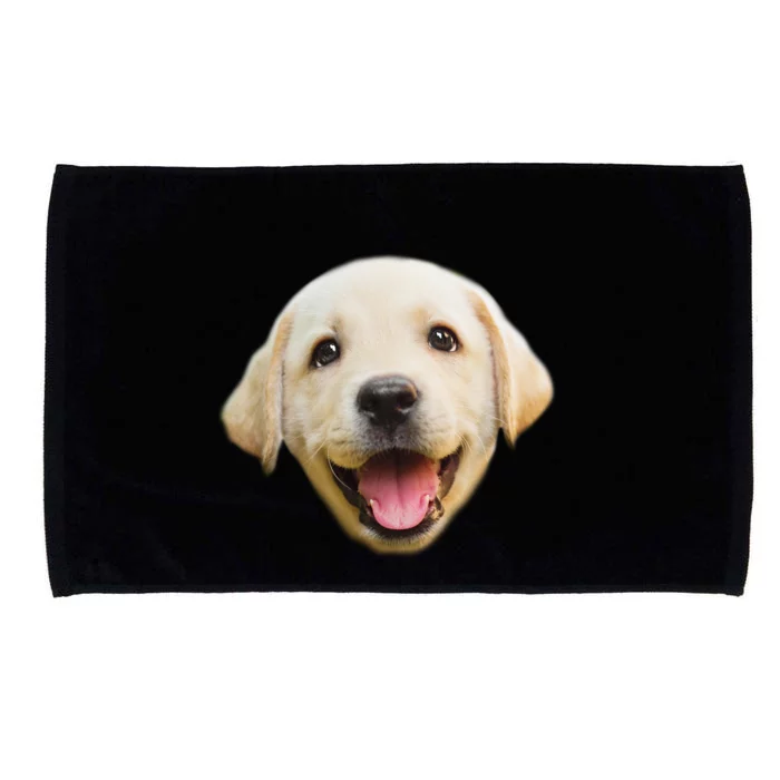 Golden Retriever Pup Face Microfiber Hand Towel