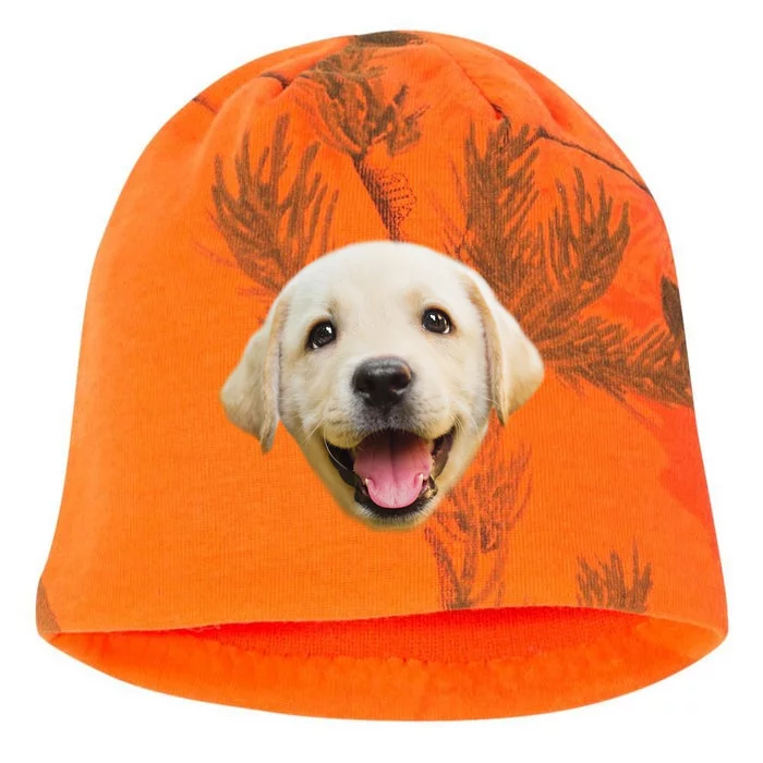 Golden Retriever Pup Face Kati - Camo Knit Beanie