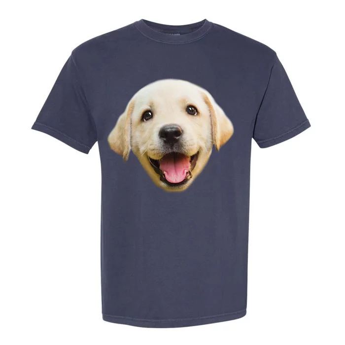 Golden Retriever Pup Face Garment-Dyed Heavyweight T-Shirt