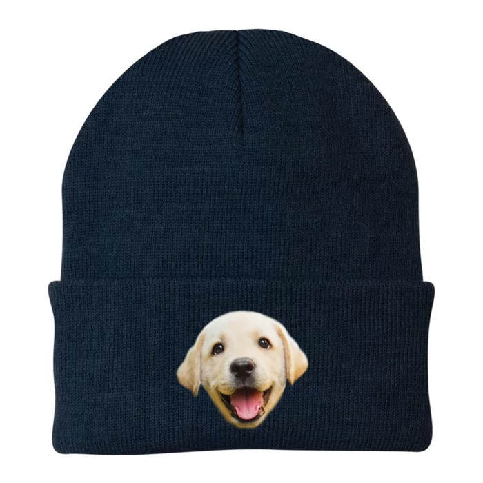 Golden Retriever Pup Face Knit Cap Winter Beanie