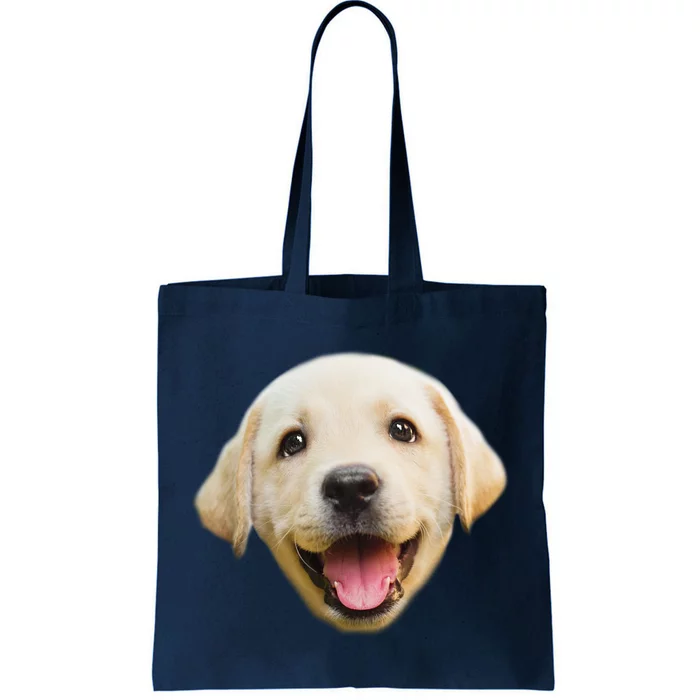 Golden Retriever Pup Face Tote Bag