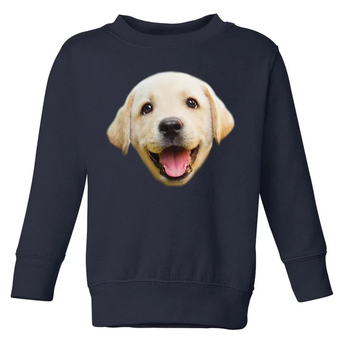 Golden Retriever Pup Face Toddler Sweatshirt