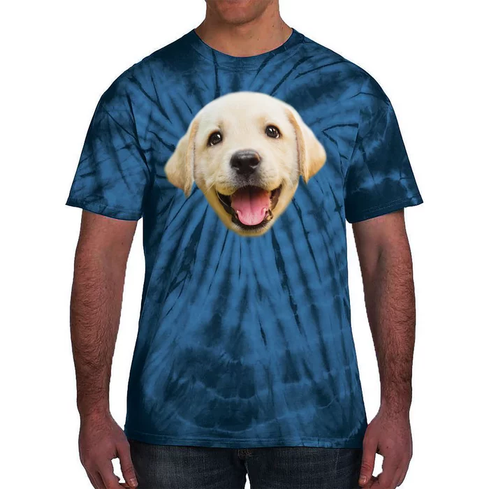 Golden Retriever Pup Face Tie-Dye T-Shirt