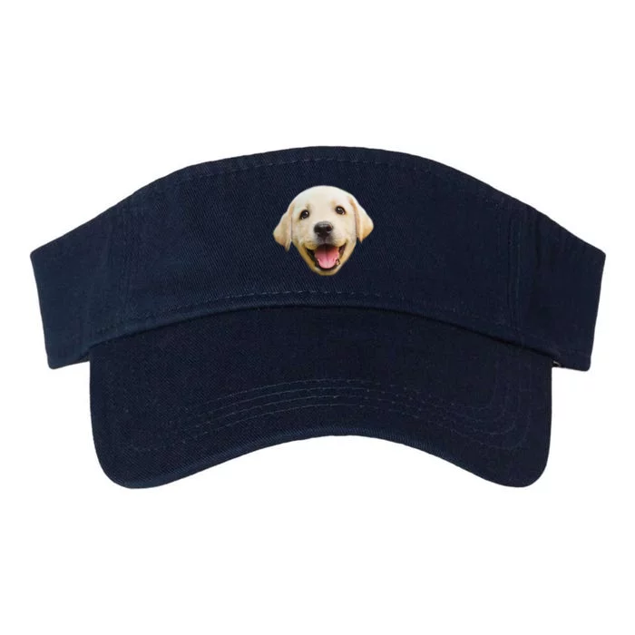 Golden Retriever Pup Face Valucap Bio-Washed Visor