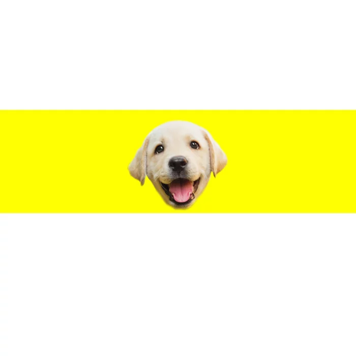 Golden Retriever Pup Face Bumper Sticker