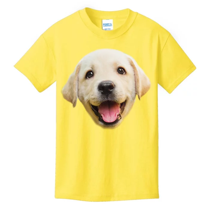 Golden Retriever Pup Face Kids T-Shirt