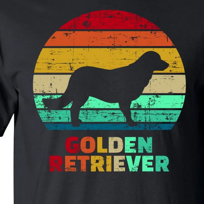 Golden Retriever Retro Silhouette Tall T-Shirt