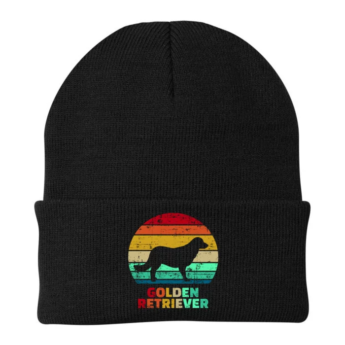 Golden Retriever Retro Silhouette Knit Cap Winter Beanie