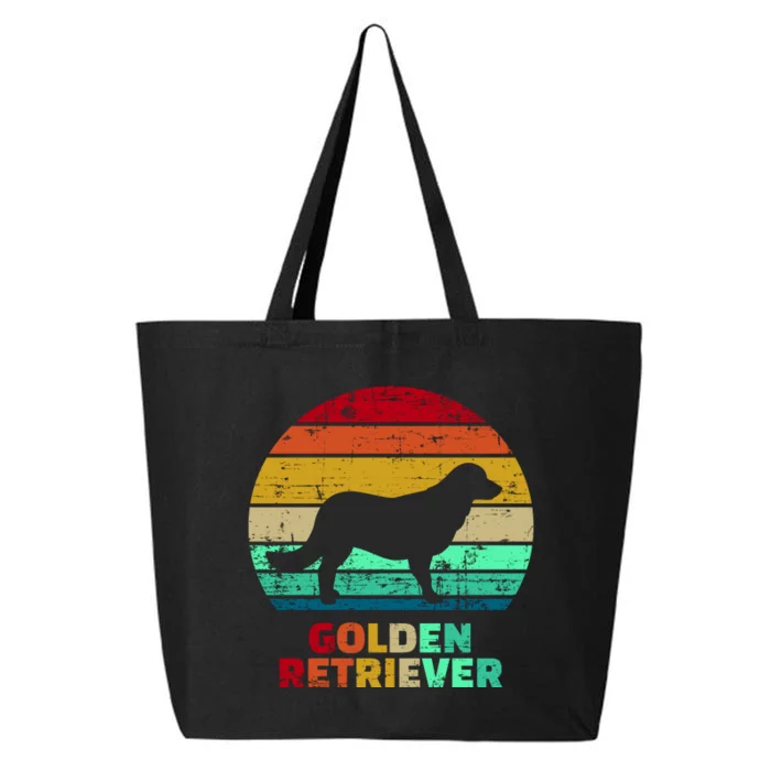 Golden Retriever Retro Silhouette 25L Jumbo Tote