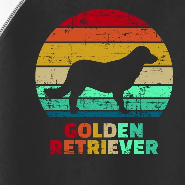 Golden Retriever Retro Silhouette Toddler Fine Jersey T-Shirt