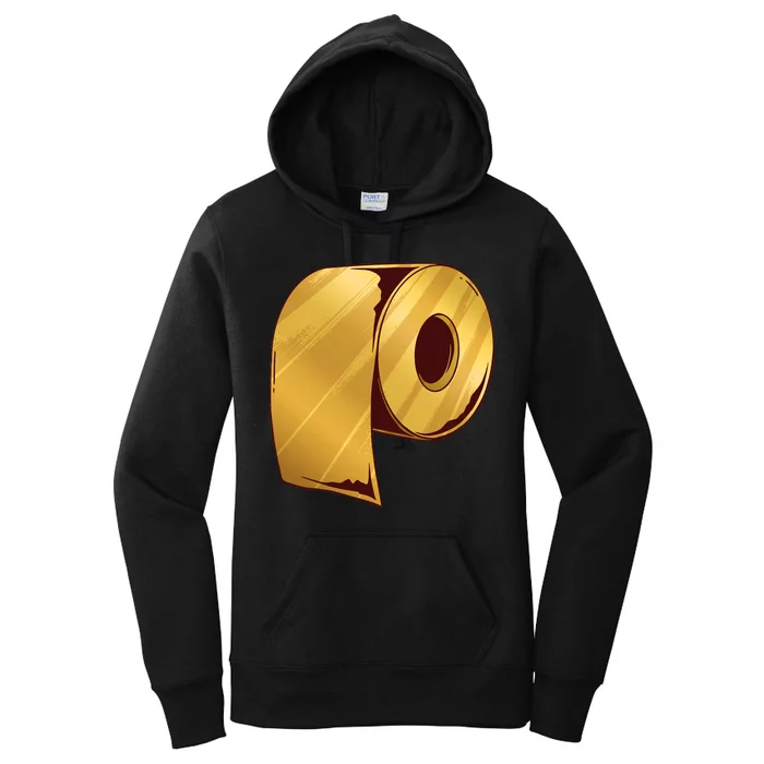 Golden Toilet Paper Crisis Women's Pullover Hoodie