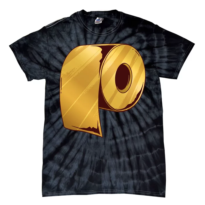 Golden Toilet Paper Crisis Tie-Dye T-Shirt