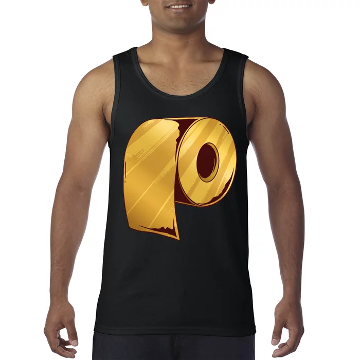 Golden Toilet Paper Crisis Tank Top