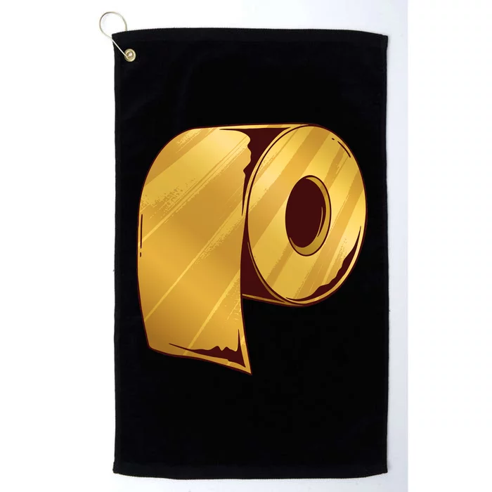 Golden Toilet Paper Crisis Platinum Collection Golf Towel