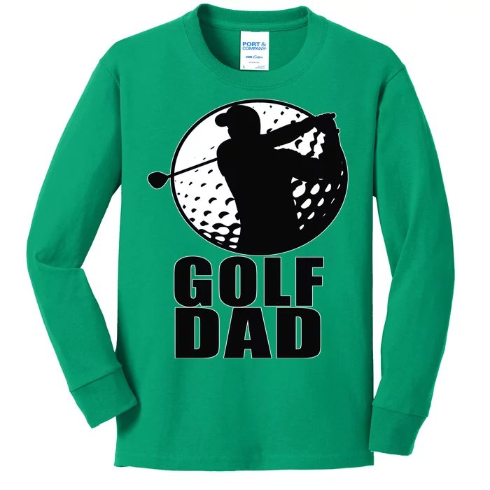 Golf Dad Kids Long Sleeve Shirt