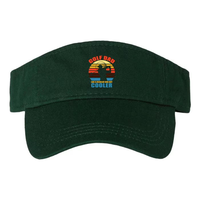 Golf Dad Like A Regular Dad But Cooler Valucap Bio-Washed Visor