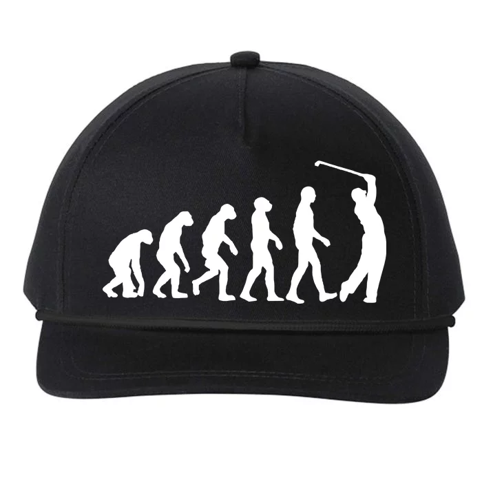 Golf Evolution Funny Golfer Snapback Five-Panel Rope Hat