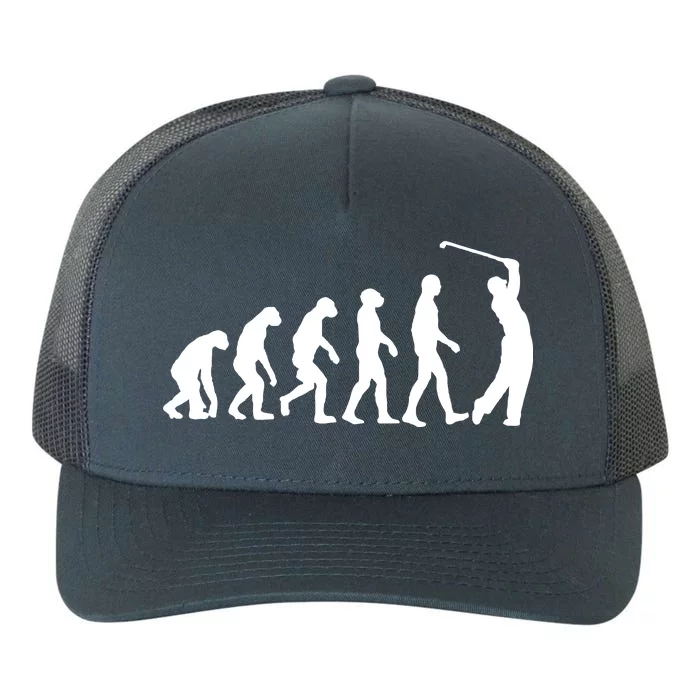 Golf Evolution Funny Golfer Yupoong Adult 5-Panel Trucker Hat