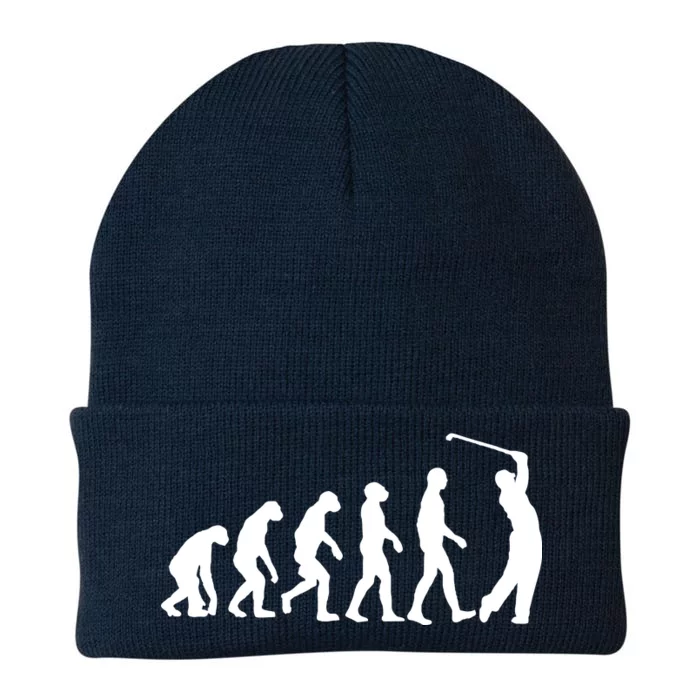 Golf Evolution Funny Golfer Knit Cap Winter Beanie