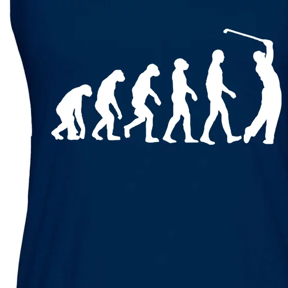 Golf Evolution Funny Golfer Ladies Essential Flowy Tank