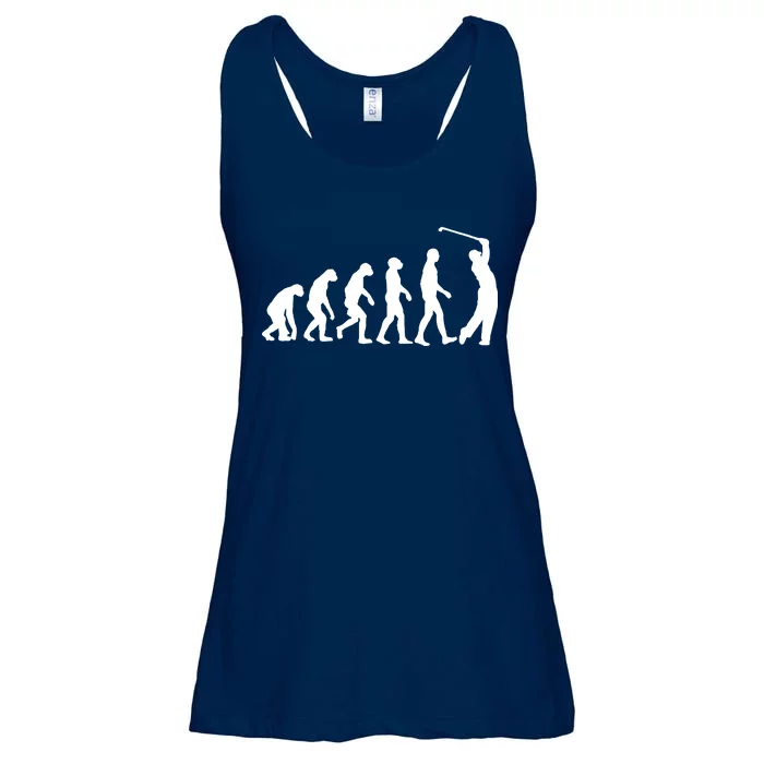 Golf Evolution Funny Golfer Ladies Essential Flowy Tank