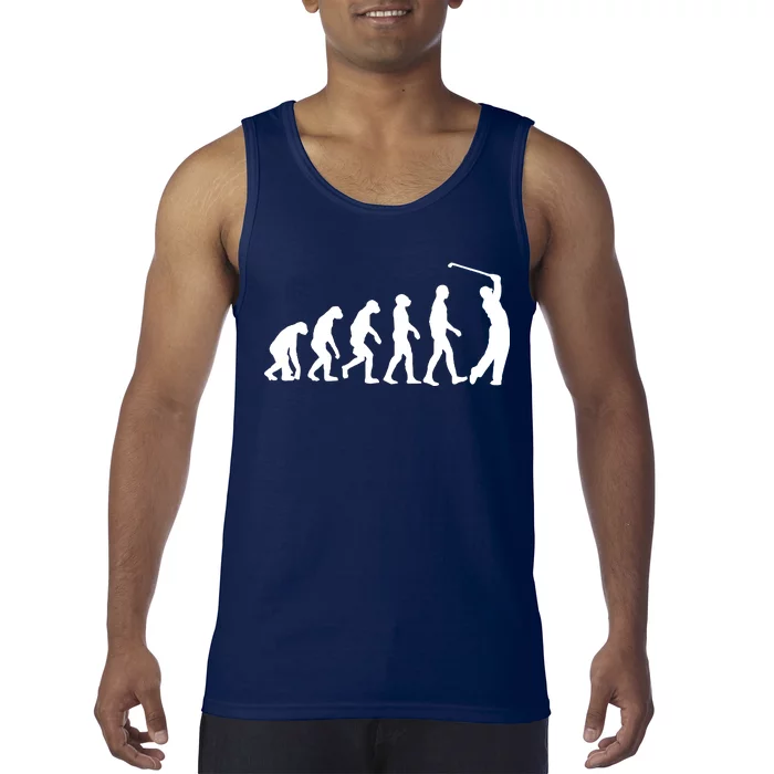 Golf Evolution Funny Golfer Tank Top