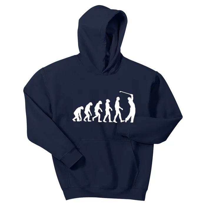 Golf Evolution Funny Golfer Kids Hoodie