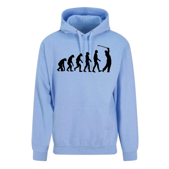 Golf Evolution Funny Golfer Unisex Surf Hoodie