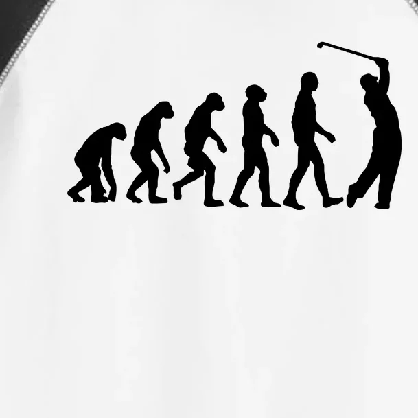 Golf Evolution Funny Golfer Toddler Fine Jersey T-Shirt