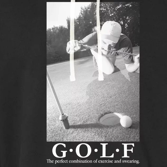 GOLF Perfect Combination Of Exercise And Swearing Garment-Dyed Fleece Hoodie