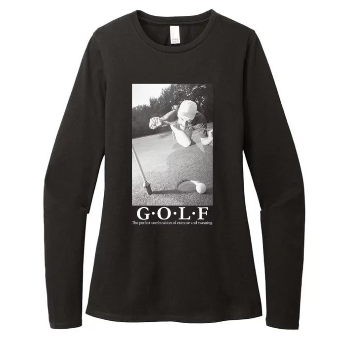 GOLF Perfect Combination Of Exercise And Swearing Womens CVC Long Sleeve Shirt