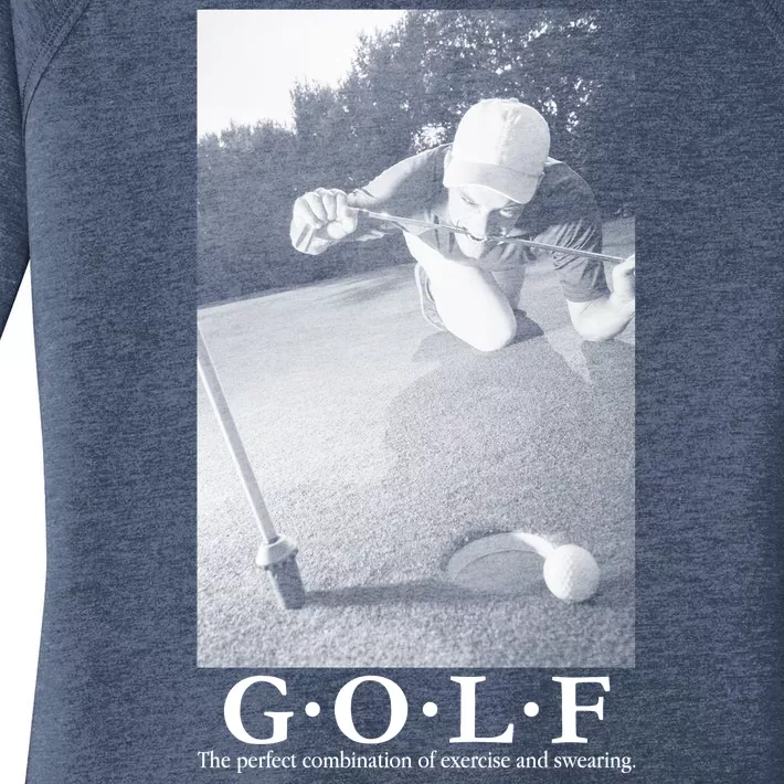 GOLF Perfect Combination Of Exercise And Swearing Women's Perfect Tri Tunic Long Sleeve Shirt